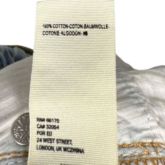 WE THE FREE Distressed Button Fly Denim Mini Skirt - Picture 6 of 7